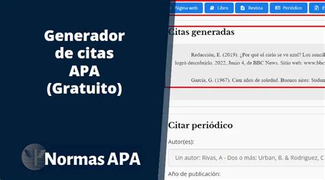 citar en apa ia|Generador de Citas APA Gratuito